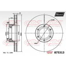 875313.6880 MAXTECH Тормозной диск