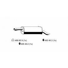 310154 ERNST Глушитель выхлопных газов конечный