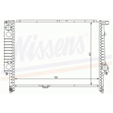 60605 NISSENS Радиатор, охлаждение двигателя