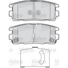 598941 VALEO Комплект тормозных колодок, дисковый тормоз