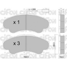 822-326-0 CIFAM Комплект тормозных колодок, дисковый тормоз