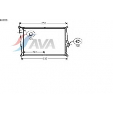 BW2335 AVA Радиатор, охлаждение двигателя