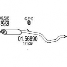 01.56890 MTS Средний глушитель выхлопных газов