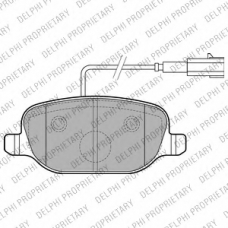 LP2223 DELPHI Комплект тормозных колодок, дисковый тормоз