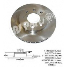 IBT-1528 IPS Parts Тормозной диск