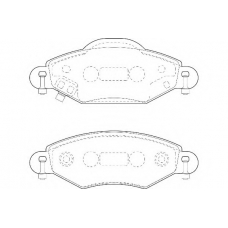 WBP23340A WAGNER LOCKHEED Комплект тормозных колодок, дисковый тормоз