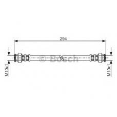 1 987 481 235 BOSCH Тормозной шланг