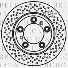 BBD5836S BORG & BECK Тормозной диск