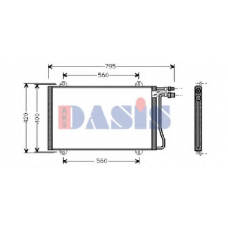 132030N AKS DASIS Конденсатор, кондиционер