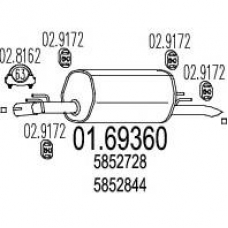 01.69360 MTS Глушитель выхлопных газов конечный