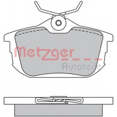 1170118 METZGER Комплект тормозных колодок, дисковый тормоз