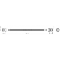 VBJ317 MOTAQUIP Тормозной шланг