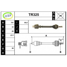 TR325 SERA Приводной вал