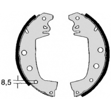 S 68 503 BREMBO Комплект тормозных колодок