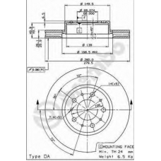 BS 8013 BRECO Тормозной диск