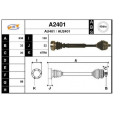 A2401 SNRA Приводной вал