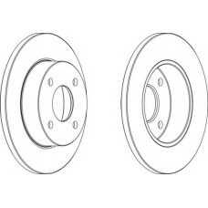 DDF442-1 FERODO Тормозной диск