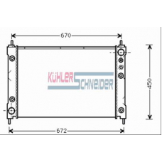 0109601 KUHLER SCHNEIDER Радиатор, охлаждение двигател