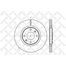 6020-1919V-SX STELLOX Тормозной диск