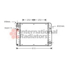 74002015 VAN WEZEL Радиатор, охлаждение двигателя
