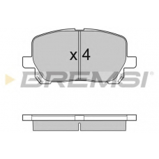 BP3127 BREMSI Комплект тормозных колодок, дисковый тормоз