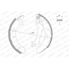 152-2042 WEEN Комплект тормозных колодок