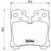 P 83 076 BREMBO Комплект тормозных колодок, дисковый тормоз