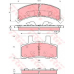 GDB1273 TRW Комплект тормозных колодок, дисковый тормоз