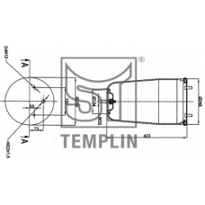 04.060.6006.380 TEMPLIN Кожух пневматической рессоры