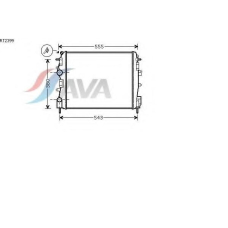 RT2399 AVA Радиатор, охлаждение двигателя