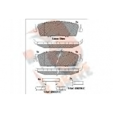 RB2139 R BRAKE Комплект тормозных колодок, дисковый тормоз