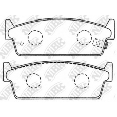 PN2200 NiBK Комплект тормозных колодок, дисковый тормоз