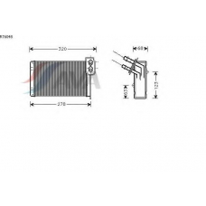 RT6048 AVA Теплообменник, отопление салона