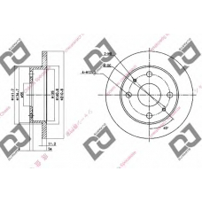 BD1555 DJ PARTS Тормозной диск