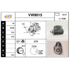 VW9015 SNRA Стартер