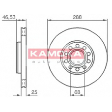 1033354 KAMOKA Тормозной диск