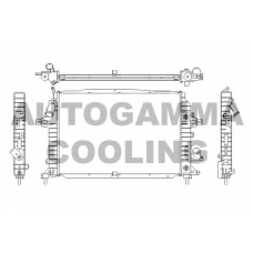 105134 AUTOGAMMA Радиатор, охлаждение двигателя