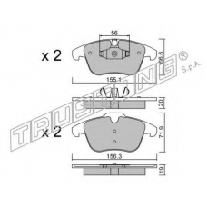 691.0 TRUSTING Комплект тормозных колодок, дисковый тормоз
