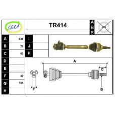 TR414 SERA Приводной вал