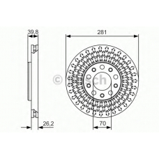 0 986 479 C42 BOSCH Тормозной диск