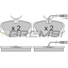 BP2485 BREMSI Комплект тормозных колодок, дисковый тормоз