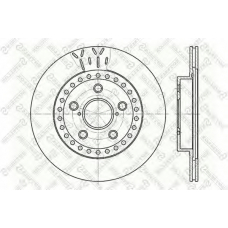 6020-4562V-SX STELLOX Тормозной диск