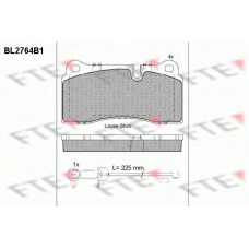 BL2764B1 FTE Комплект тормозных колодок, дисковый тормоз