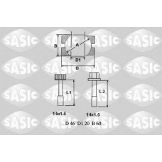 T772007 SASIC ремонтный комплект, рычаг подвески