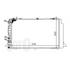 003-017-0011 LORO Радиатор, охлаждение двигателя