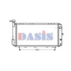 350100N AKS DASIS Радиатор, охлаждение двигателя