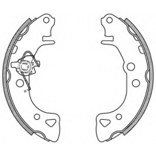 BSA2060.00 OPEN PARTS Комплект тормозных колодок