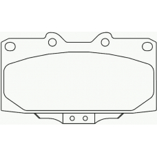 P 56 034 BREMBO Комплект тормозных колодок, дисковый тормоз