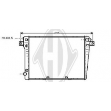 8112105 DIEDERICHS Радиатор, охлаждение двигателя