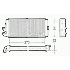 DRR02001 DENSO Теплообменник, отопление салона